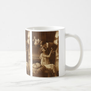 Vintage-älskare, kärleksromantisk musik kaffemugg