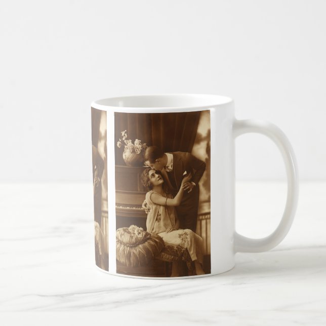 Vintage-älskare, kärleksromantisk musik kaffemugg (Höger)