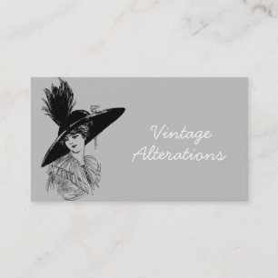 Vintage Alteration Seamstress Designer Visitkort