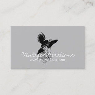Vintage Alteration Seamstress Designer Visitkort
