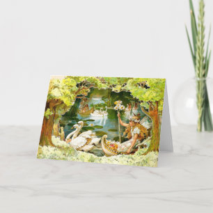 Vintage Älvorna Sjö Kort