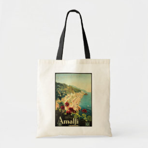 Vintage Amalfi Travel Advertisement Tygkasse