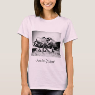 Vintage Amelia Earhart Photo Tee Shirt