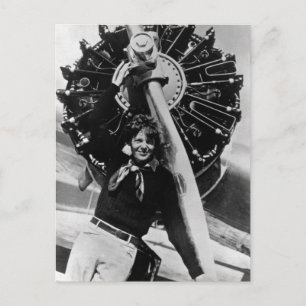 Vintage Amelia Earhart Photo Vykort