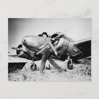 Vintage Amelia Earhart Photo Vykort