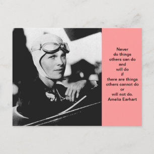 Vintage Amelia Earhart Photo Vykort