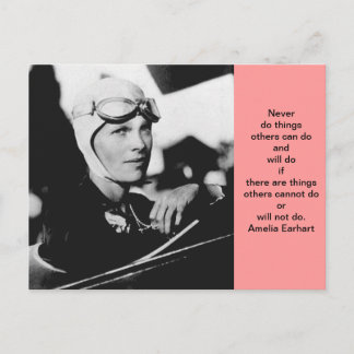 Vintage Amelia Earhart Photo Vykort