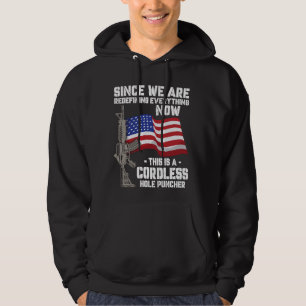 Vintage Amer för Amer för den slättlösa Hål-handl Hoodie