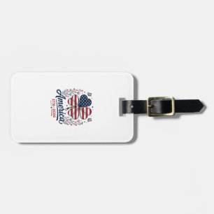 Vintage America 1776 2026 Patriotisk Klöver Tröja_ Bagagebricka