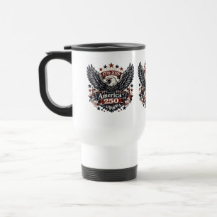 Vintage America 250 Vitkalv 1776-2026 Patriotisk Resemugg