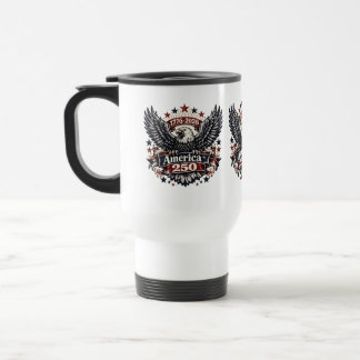 Vintage America 250 Vitkalv 1776-2026 Patriotisk Resemugg