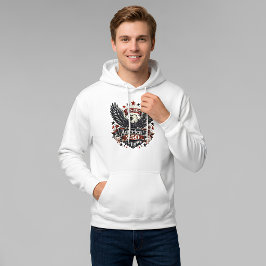 Vintage America 250 Vitklöverörn 1776-2026 Patriot Hoodie