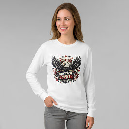 Vintage America 250 Vitklöverörn 1776-2026 Patriot T Shirt