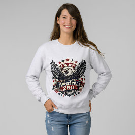 Vintage America 250 Vitklöverörn 1776-2026 Patriot T Shirt