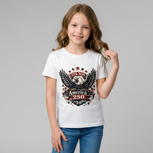 Vintage America 250 Vitklöverörn 1776-2026 Patriot T Shirt