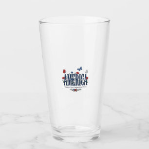 Vintage America Blommig Fjäril Patriotisk Tröja_1 Glaskopp