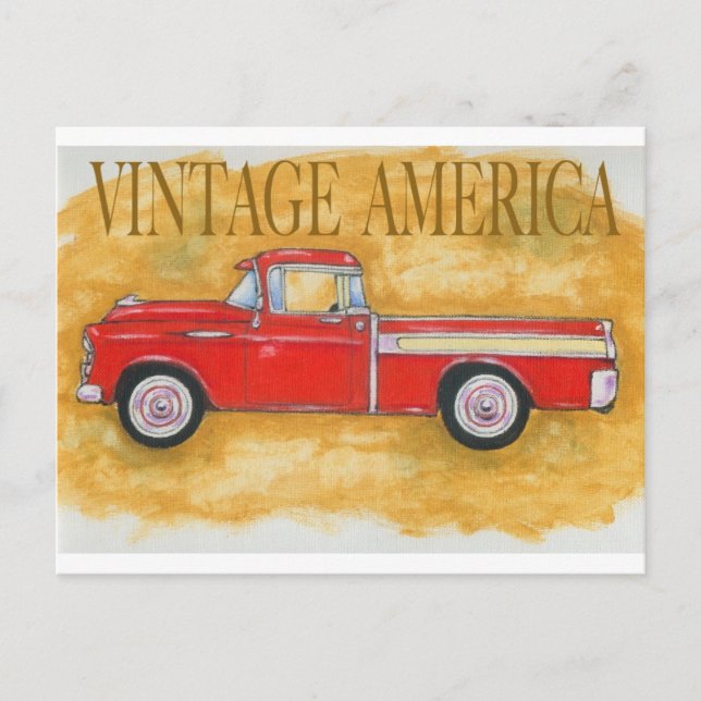 Vintage america vykort (Framsida)