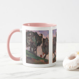 Vintage American Artwork liggande målning Mugg
