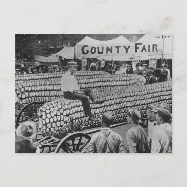 Vintage American County Fair Postcard Vykort (Framsida)