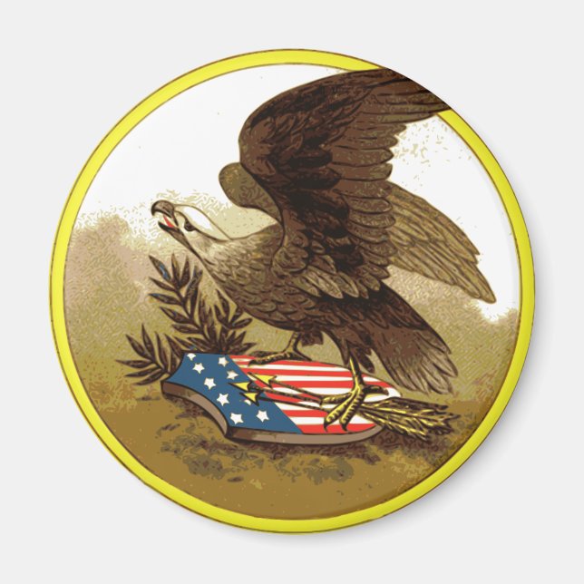 Vintage American Eagle-magnet Magnet (Framsidan)