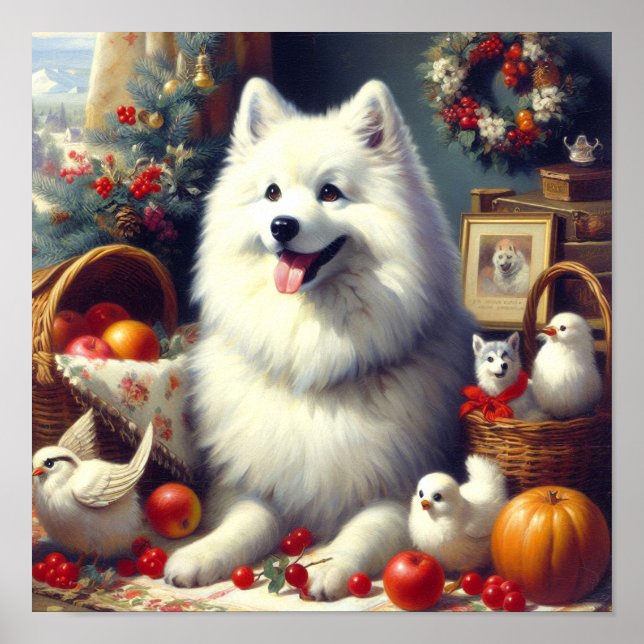 Vintage American Eskimo Painting Poster (Framsidan)