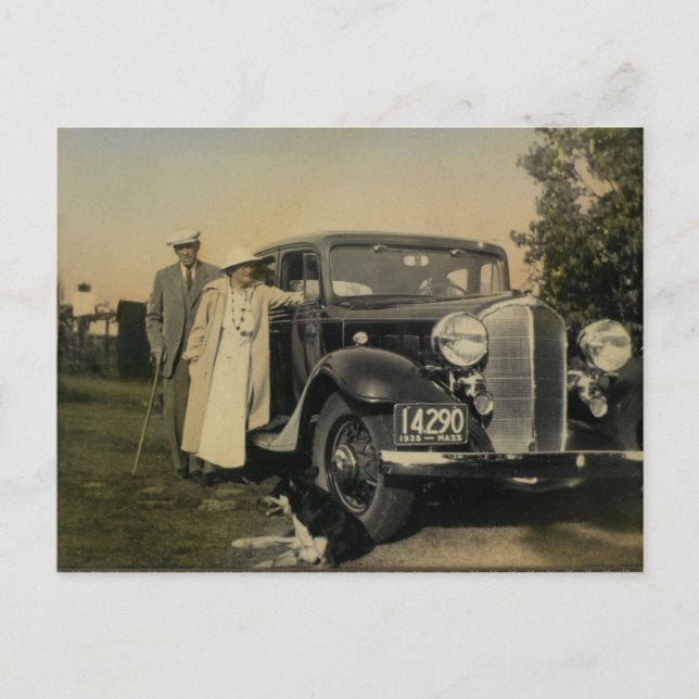 Vintage American Family Postcard Vykort (Framsida)