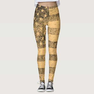 Vintage American Flagga #13 Leggings