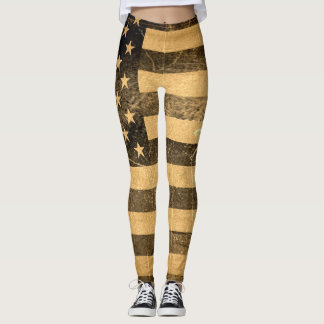Vintage American Flagga #16 Leggings
