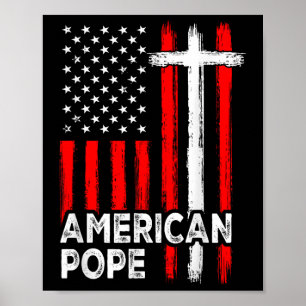 Vintage American Flagga American Catholices First Poster