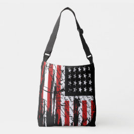 Vintage American Flagga Axelväska