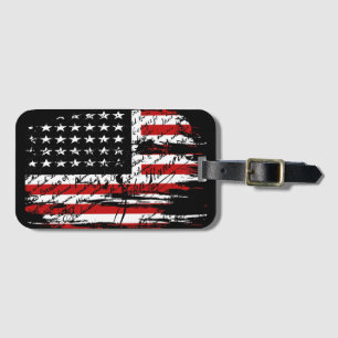 Vintage American Flagga Bagagebricka
