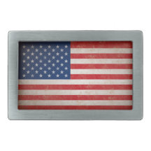 Vintage American Flagga Bälte Buckle