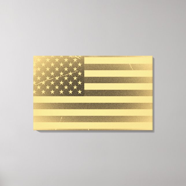 Vintage American Flagga Canvastryck (Framsida)