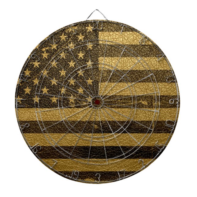 Vintage American Flagga Darttavla (Framsidan)
