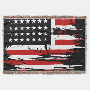 Vintage American Flagga Filt