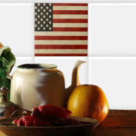 Vintage American Flagga GIFTS Kakelplatta