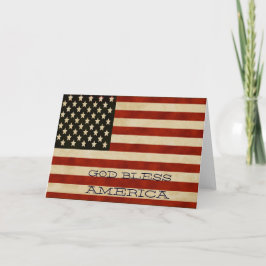 Vintage American Flagga GIFTS Kort