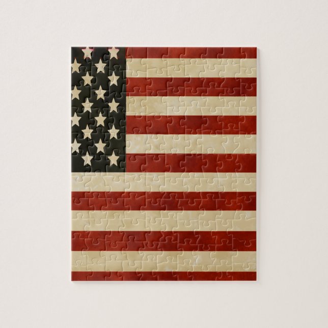 Vintage American Flagga GIFTS Pussel (Vertikal)