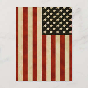 Vintage American Flagga GIFTS Vykort
