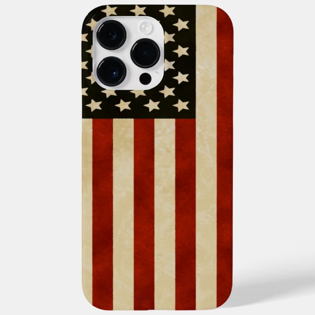 Vintage American Flagga iPhone (Baksida)