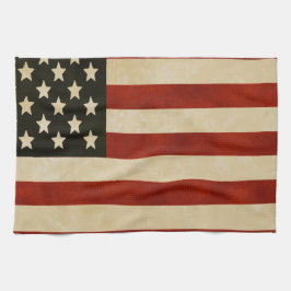 Vintage American Flagga Kökshandduk