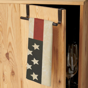 Vintage American Flagga Kökshandduk