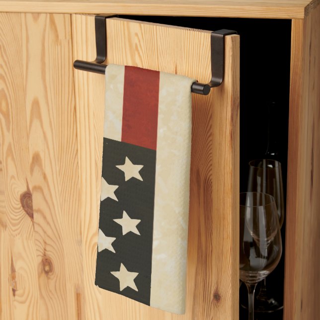 Vintage American Flagga Kökshandduk (Thirds Fold)