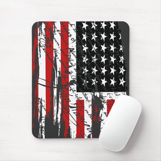 Vintage American Flagga Musmatta (Med mus)