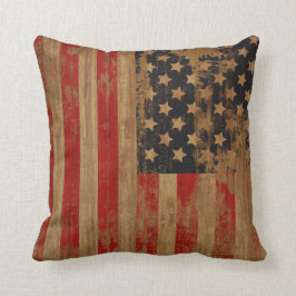 Vintage American Flagga Pillows Kudde
