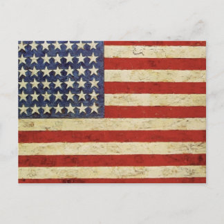 Vintage American Flagga Postcard Vykort