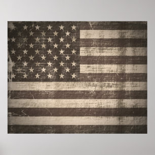 Vintage American Flagga Poster