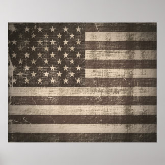 Vintage American Flagga Poster