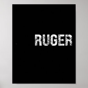 Vintage American Flagga Retro Ruger Usa Family Mat Poster