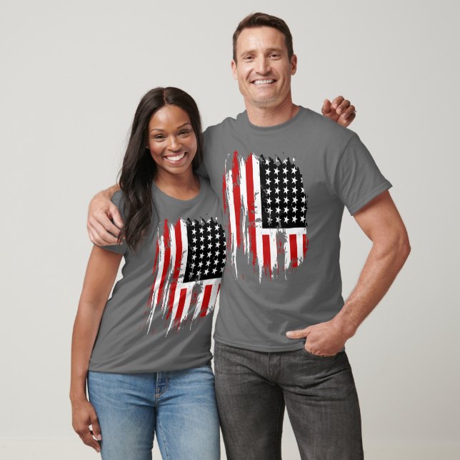 Vintage American Flagga T-shirt (Unisex)